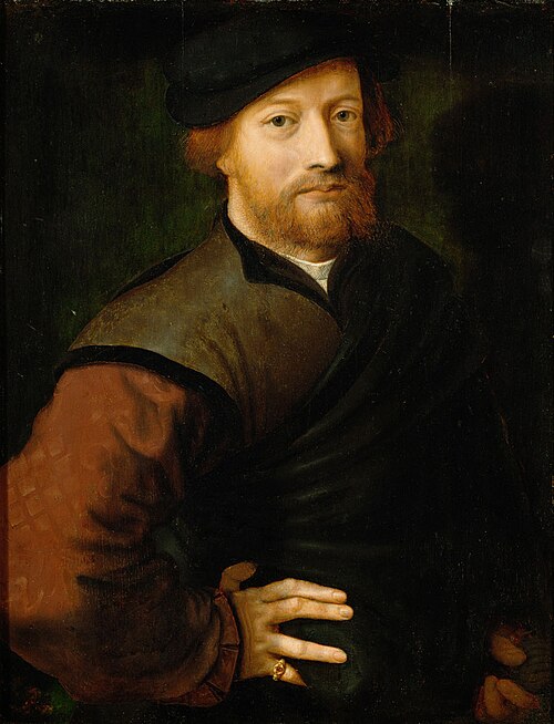 Male portrait, 1555, Jan Sanders van Hemessen