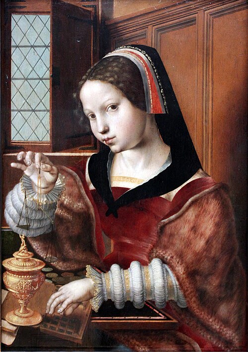 La peseuse d'or, 1530, Jan Sanders van Hemessen