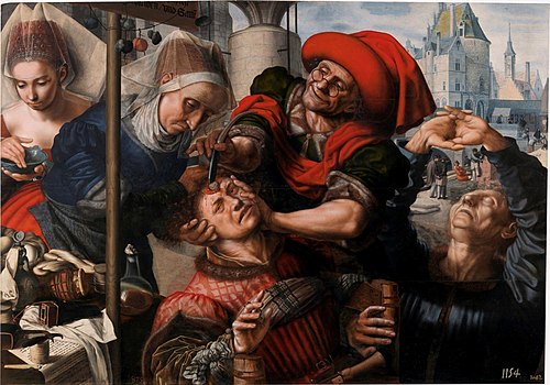 L'Extraction de la pierre de folie, 1550, Jan Sanders van Hemessen