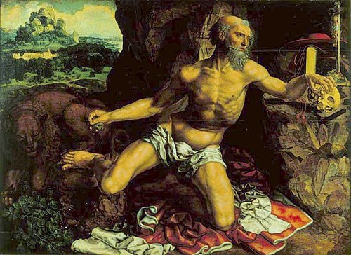 Saint Jérôme pénitent, 1531, Jan Sanders van Hemessen