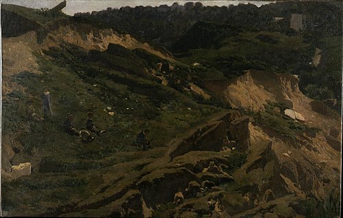 Landscape Study (Mountainside), 1864, Martín Rico