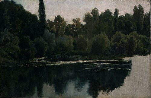Landscape Study (Pond and Trees), 1864, Martín Rico