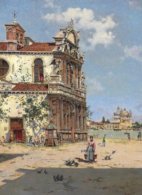 A Spring Day in Venice, , Martín Rico