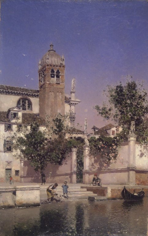 A Canal in Venice, 1850, Martín Rico