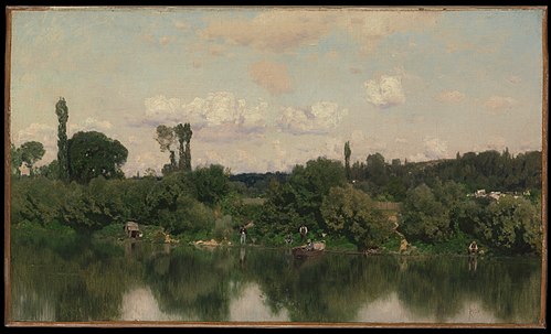 On the Seine, 1880, Martín Rico