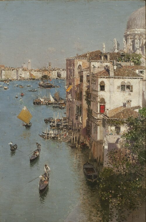 Santa María della Salute de Venecia (Canal Grande y la Iglesia de Santa María della Salute de Veneci, , Martín Rico