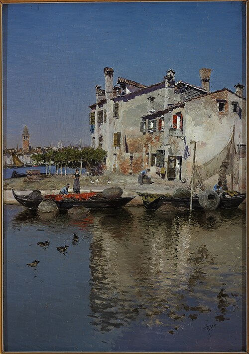 Fishermen's Houses, Giudecca, 1896, Martín Rico