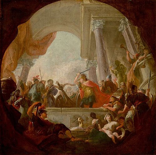 Alexander Cutting the Gordian Knot, 1709, Martino Altomonte