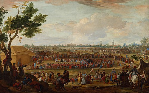 La Diète d'élection en 1697 (Election d'Auguste II)., 1697, Martino Altomonte