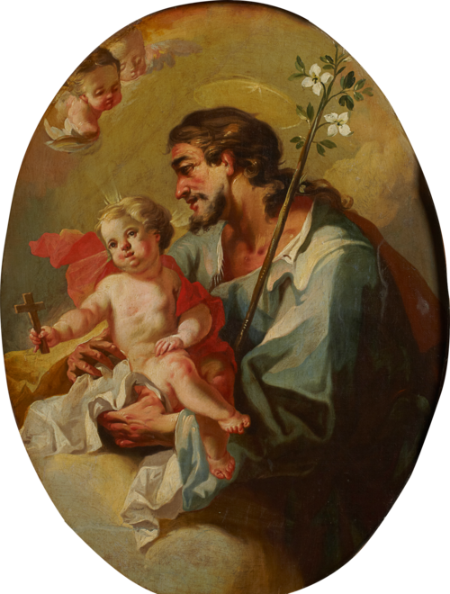 St. Joseph with the Christ Child, 1750, Martino Altomonte