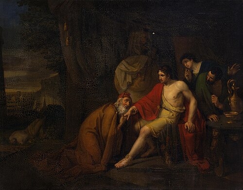 Priam Begging the Body of Hector from Achilles, 1824, Aleksei Tararsovich Markov