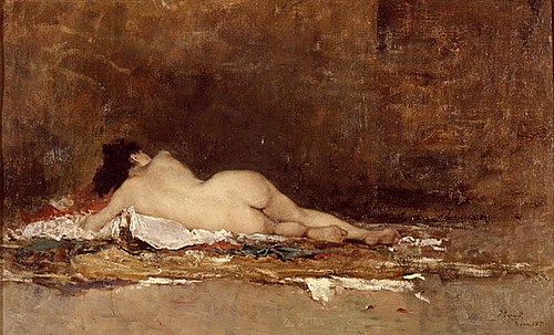 Nude, 1871, Joaquín Agrasot