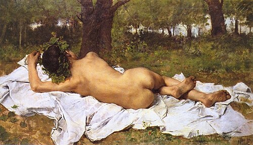 Young Bacchus, 1872, Joaquín Agrasot