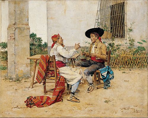 Two Inhabitants of the Valencia Huerta, 1880, Joaquín Agrasot