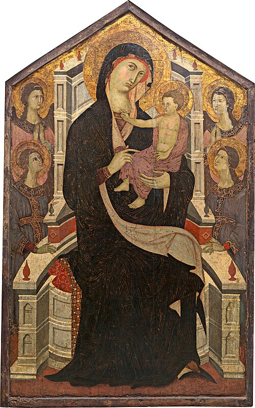 Maestà (Madonna and Child with Four Angels), 1290, Master of Città di Castello