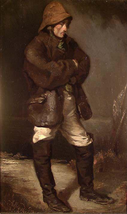 En fisker, 1852, Henrik August Helland