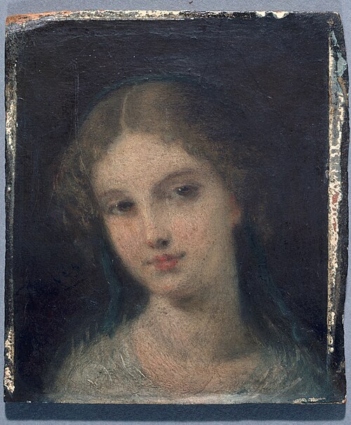 Tête de femme, 1860, Pierre-Joseph Dedreux-Dorcy