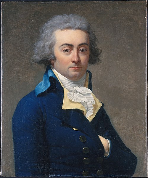 Portrait de Marie-Jean Hérault de Séchelles, 1793, Jean-Louis Laneuville