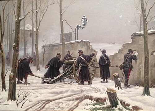 Bataille sous la neige en 1870, , Eugène Chaperon