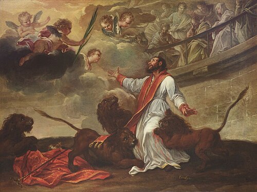 Martyrdom of St. Ignatius of Antioch, 1650, Pier Leone Ghezzi