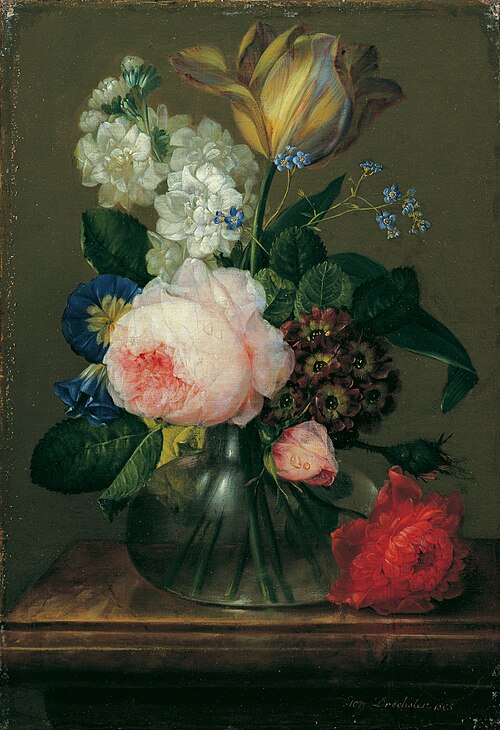 Kleines Blumenstillleben, 1805, Johann Baptist Drechsler