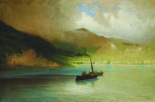 Landscape with a Fishing Boat, 1897, Arseny Meshchersky