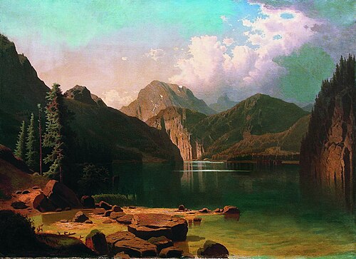 Mountain Lake (4), 1861, Arseny Meshchersky