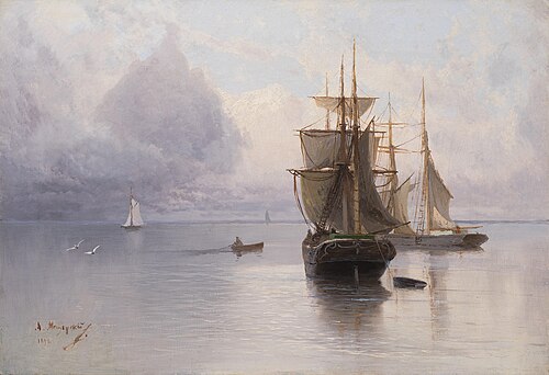 Ship at Sea, 1898, Arseny Meshchersky