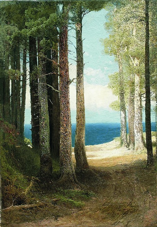 Pine Trees on the Shore, 1887, Arseny Meshchersky