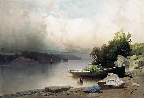 River Landscape, 1898, Arseny Meshchersky