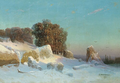 Winter Landscape, 1870, Arseny Meshchersky