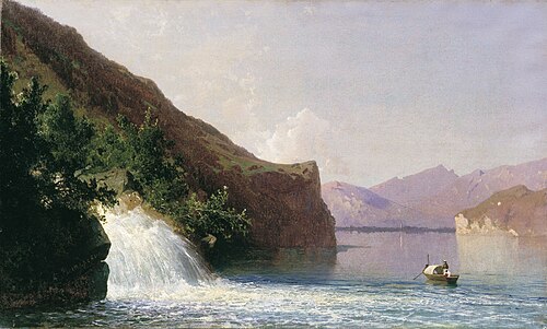 Waterfall, 1867, Arseny Meshchersky