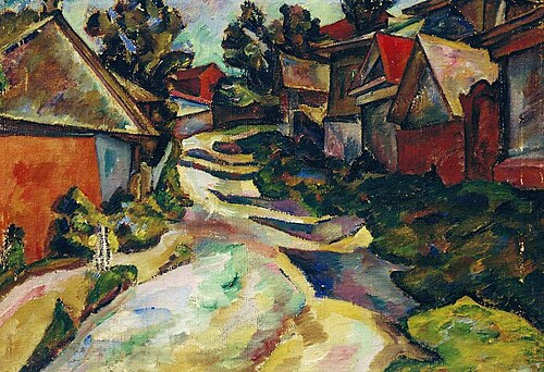 Village Street, 1913, Adolf Izrailovich Milman