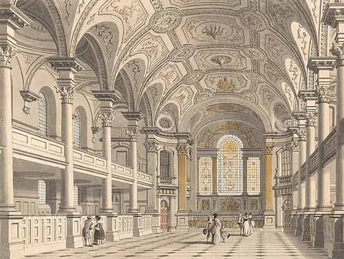 St. Martin-in-the-Fields, Interior, , Thomas Malton