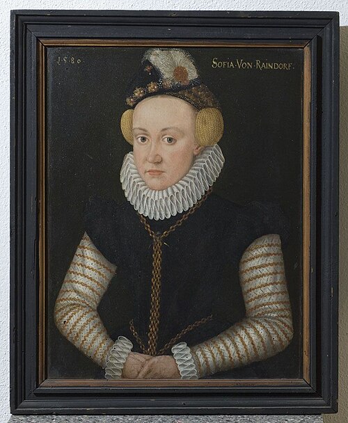 Bildnis der Sofia von Raindorf, 1580, Hans Schöpfer (II)