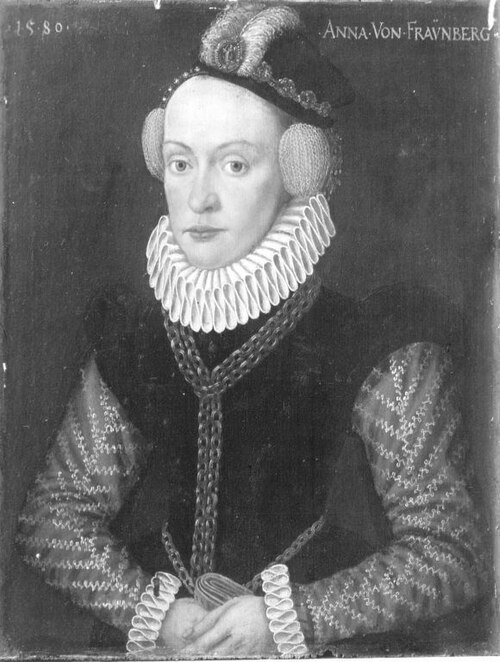 Bildnis der Anna von Frauenberg, 1580, Hans Schöpfer (II)