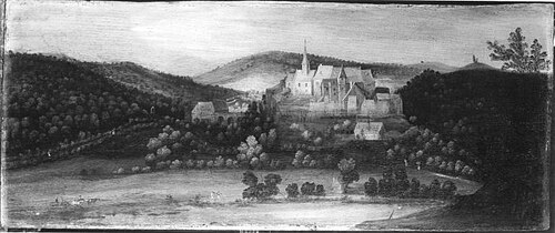 Ansicht von Schloss Naumburg bei Kirn (?), 1610, Philipp Helderhof