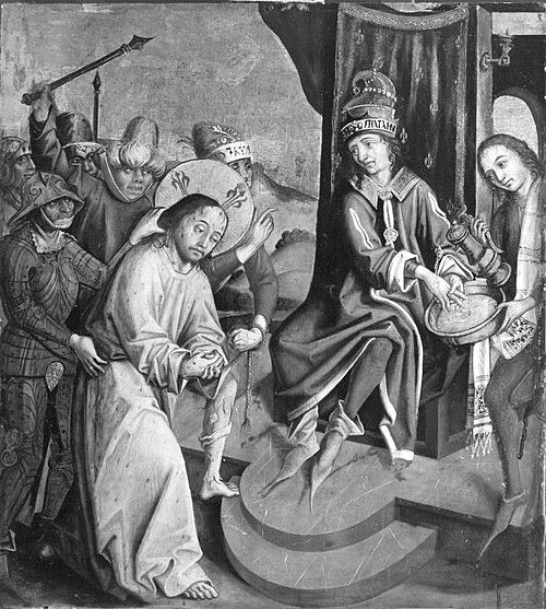 Christus vor Pilatus, 1485, Master of the Freising Passion