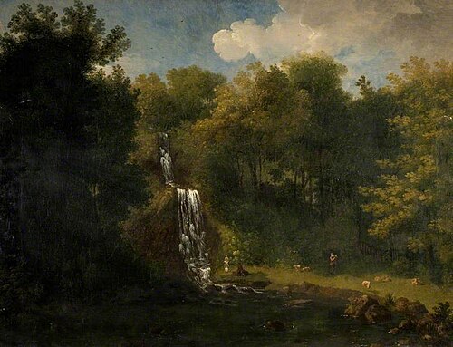 Landscape with Waterfall, , Jacob More