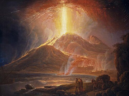 Mount Vesuvius in Eruption, 1780, Jacob More