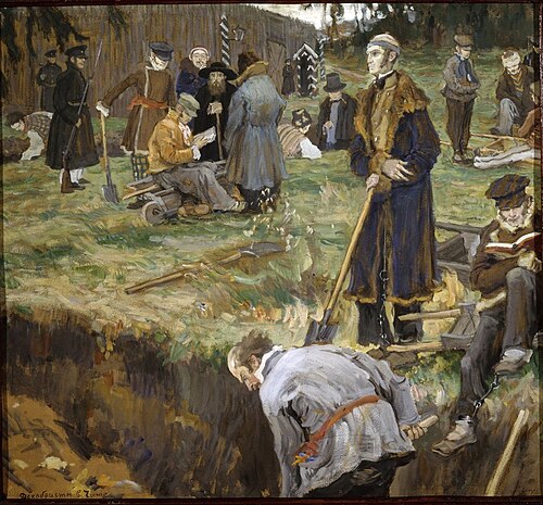 The Decembrists in Chita, 1910, Aleksandr Moravov