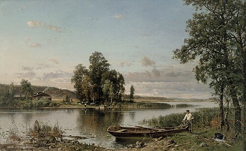 Lake Landscape from Häme, 1884, Hjalmar Munsterhjelm