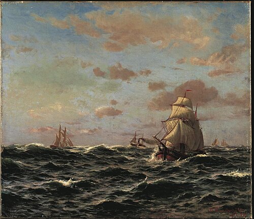 Seascape, 1879, Hjalmar Munsterhjelm