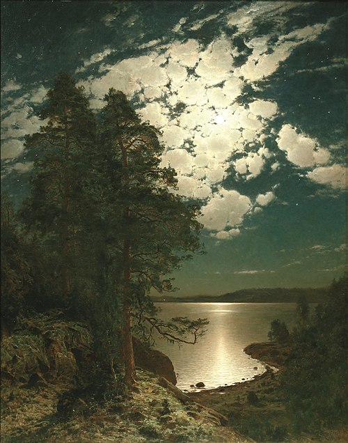 Moonlit Night, 1883, Hjalmar Munsterhjelm