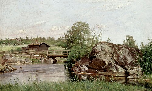 Stream Landscape, , Hjalmar Munsterhjelm
