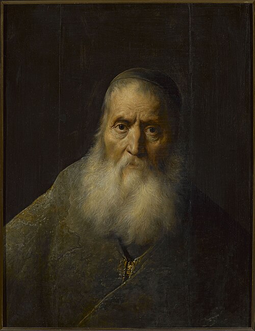 Old man in a skullcap, 1623, Jan Lievens