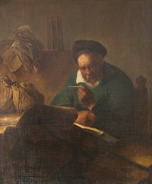 A Miser Casting His Accounts, , Jan Lievens