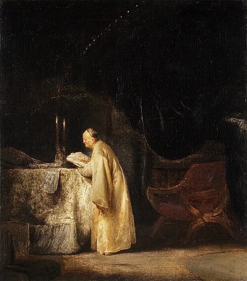 Zacharie dans le temple., 1650, Jan Lievens