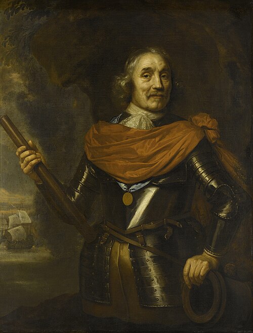 Maerten Harpertsz Tromp (1597-1653). Vice admiral, 1650, Jan Lievens