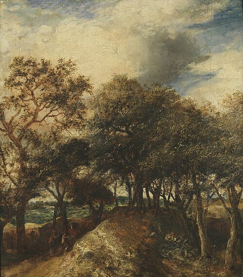Dune landscape with trees, 1642, Jan Lievens